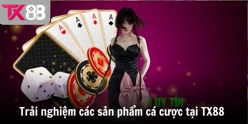 Trải nghiệm các sản phẩm cá cược tại TX88